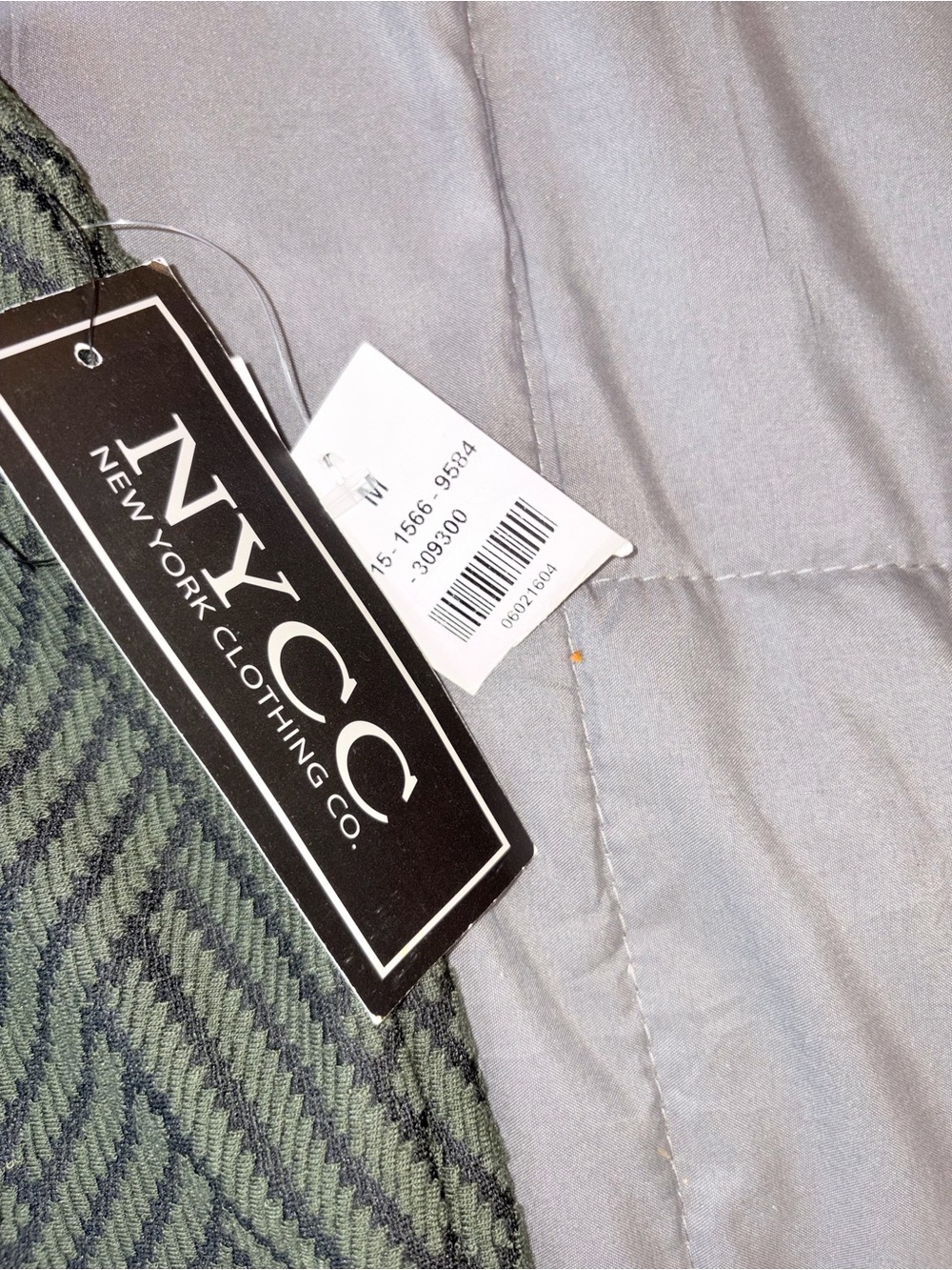 NYCC Olive Green Herringbone Pencil Midi Skirt NWT Size M - Picture 6 of 6